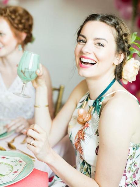 Flamingo Pop: a bridal shower collab with BHLDN