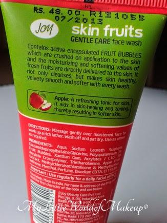 Joy Skin Fruits Gentle Care Face wash for Normal Skin Review