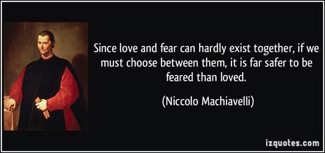 Machiavelli Fear Quote