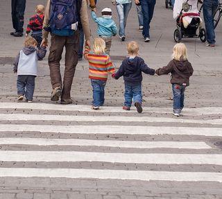 Kids at Zebra Crossing