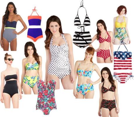 Vintage Style Swimsuits