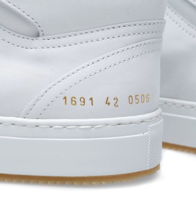 Great Heights In White:  Common Projects B-Ball High Sneaker