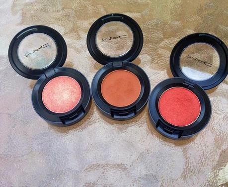 MAC Coppering, Expensive Pink, and Sable