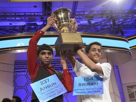 Sriram Hathwar & Ansun Sujoe - co-champions of  Scripps Spell Bee