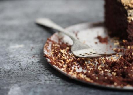 Chocolate Crumbs and Fork