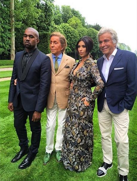 Kimye with Valentino