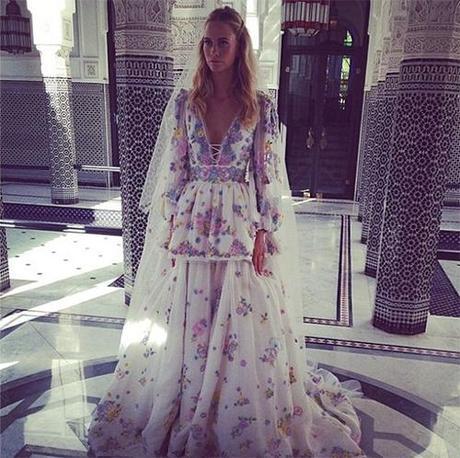 Poppy Delevigne Pucci Wedding Gown