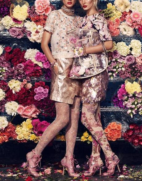 ilovegreeninspiration_Patricia van der Vliet & Emily Baker by Sharif Hamza (Bloom Town - W March 2012) copy