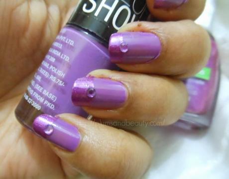 NOTD : Orchid Nails with Maybelline India