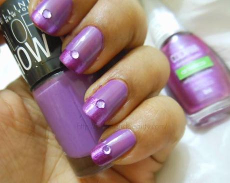 NOTD : Orchid Nails with Maybelline India