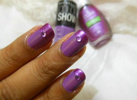 NOTD : Orchid Nails with Maybelline India