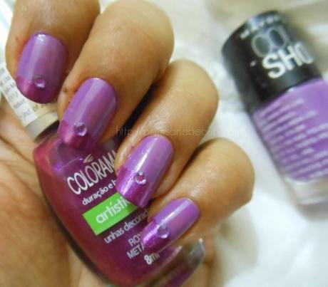 NOTD : Orchid Nails with Maybelline India