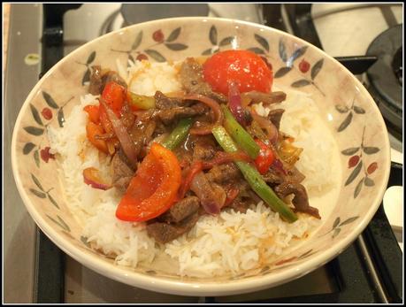 Stir-fried Beef in Black Bean sauce