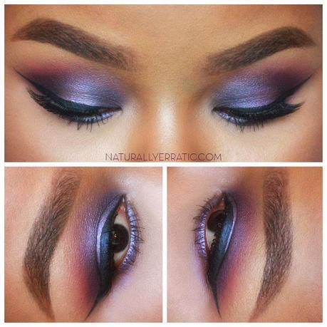 Purple makeup, Smokey eye makeup