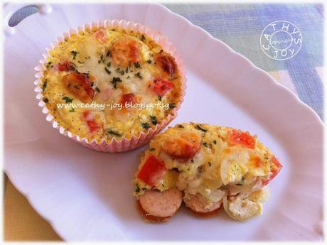 Tomato Sausages Egg Muffin