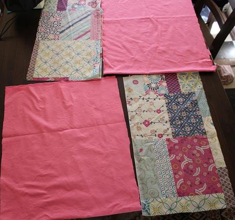 Material that has already been cut. Now it is ready to make a skirt.