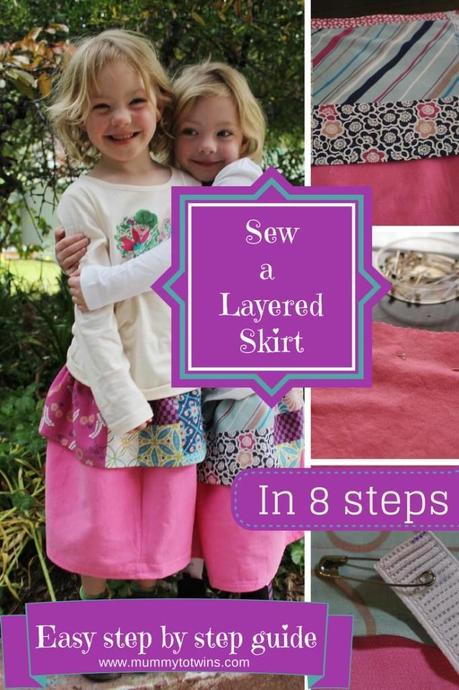 Sew a layered skirt in 8 steps
