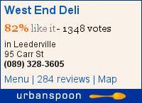 West End Deli on Urbanspoon