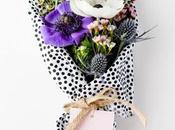 Sunday Bouquet: Anemones Thistle Wrapped Dots