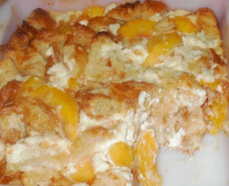 Peaches and Cream Croissant Bread Pudding and Visiting the Zoo