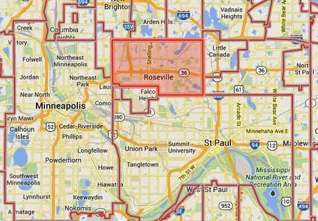 Roseville-map