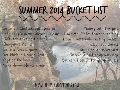 summer bucket list