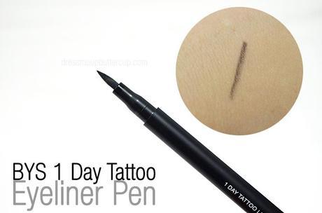 BYS 1 Day Tattoo Liquid Eyeliner Pen Product Review