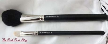 MAC 217 blending brush & 129 blush brush