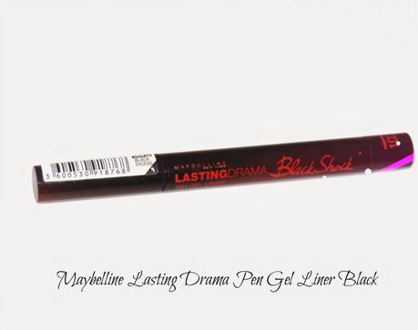 Maybelline Lasting Drama Pen Gel Liner Black Swatches 