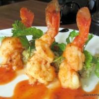 Sauteed Gambas with Quinoa Tabouleh