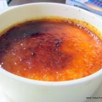 Saffron crème brulee