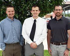 From left, USU researchers Jason Quinn, Jeff Moody and Chris McGinty