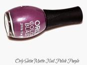 Orly Satin Matte Nail Polish Purple Swatches