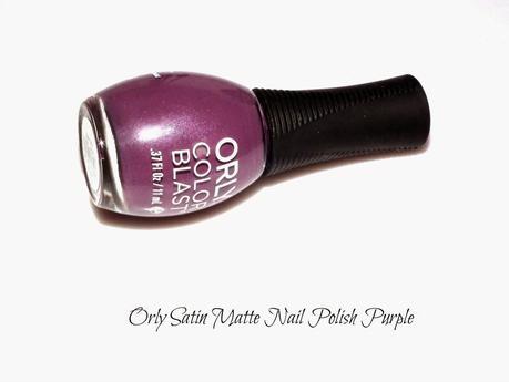 Orly Satin Matte Nail Polish Purple Swatches 