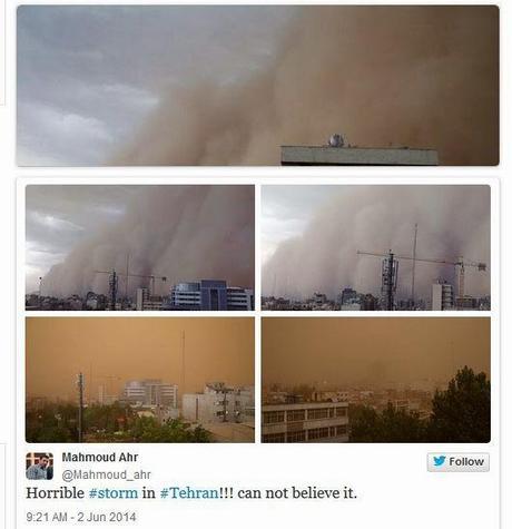 Apocalyptic dust storm suddenly engulfs Tehran