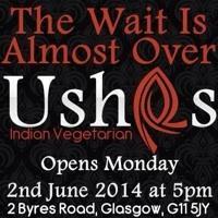 usha's restaurant vegetarian Indian food drink Glasgow blog