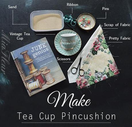 How to make a Tea Cup Pincushion- MiaFleur