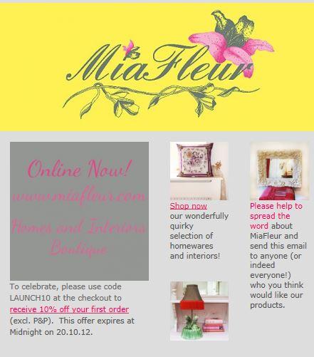 First Newsletter- MiaFleur