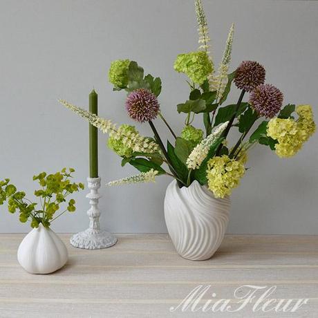 Artificial allium and buddleia bouquet- MiaFleur