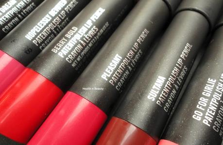 Swatch Santa - MAC PatentPolish Lip Crayons (Launching this June)