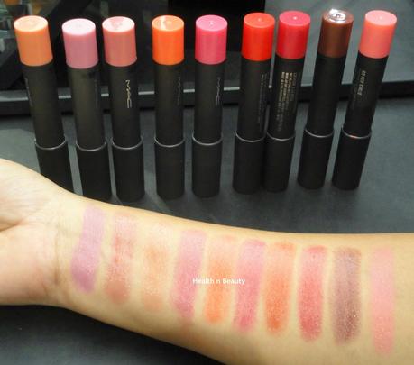 Swatch Santa - MAC PatentPolish Lip Crayons (Launching this June)