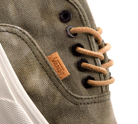 Laid Back in Distress:  DQM for Vans 'HBT' Authentic CA Green Sneaker