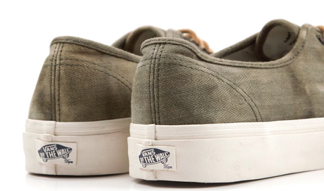 Laid Back in Distress:  DQM for Vans 'HBT' Authentic CA Green Sneaker