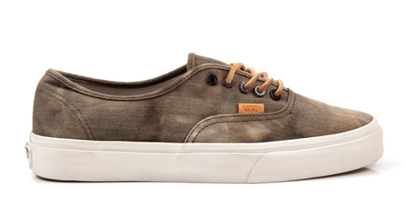 Laid Back in Distress:  DQM for Vans 'HBT' Authentic CA Green Sneaker