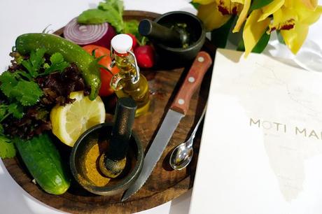 Make your own salad at Moti Mahal