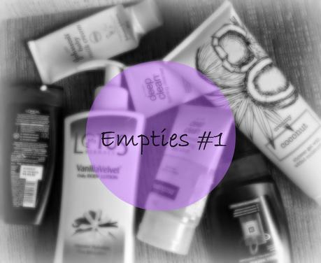 Empties #1 - A post I thought I'd never do!