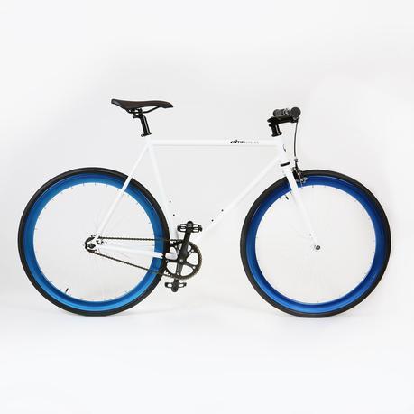 Atir Cycles. Premium Chromoly. Single Speed. White & Blue