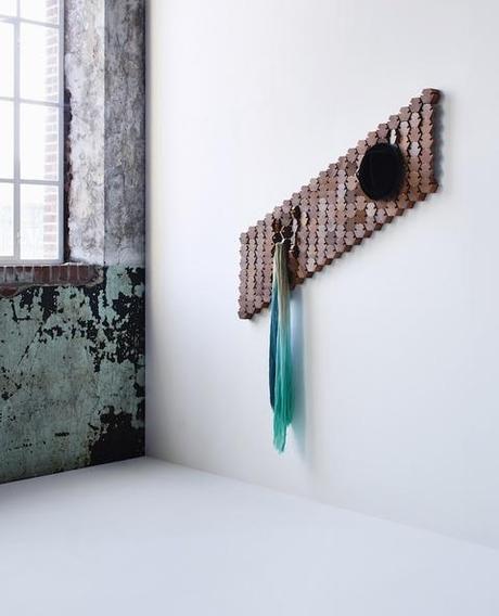simple wooden coat rack