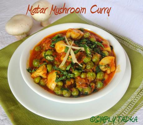 Matar Mushroom Curry| Punjabi Cuisines| Mushroom Recipes