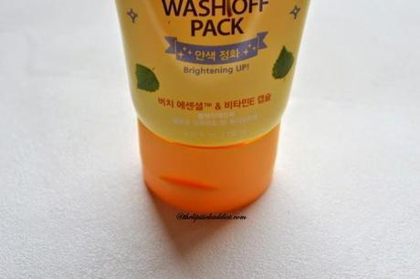 Product Review :: Etude House Play Therapy Yellow Bright Up Wash Off Pack